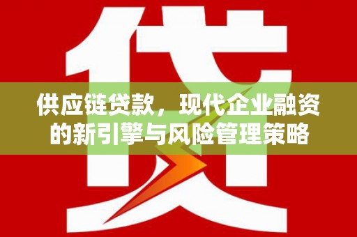 根河供应链贷款，现代企业融资的新引擎与风险管理策略