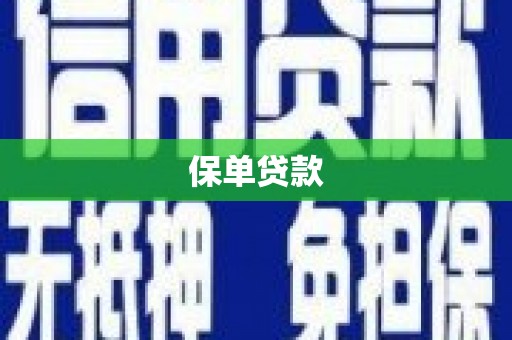 根河保单贷款