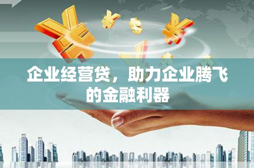 根河企业经营贷，助力企业腾飞的金融利器