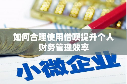 根河如何合理使用借呗提升个人财务管理效率