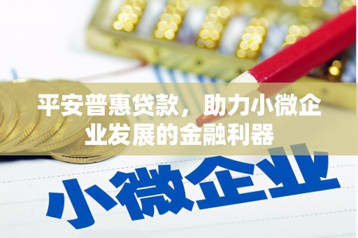 根河平安普惠贷款，助力小微企业发展的金融利器