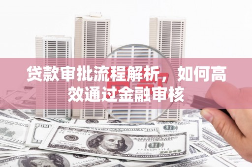 根河贷款审批流程解析，如何高效通过金融审核