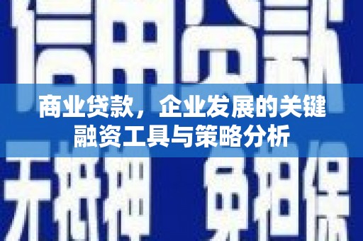 根河商业贷款，企业发展的关键融资工具与策略分析