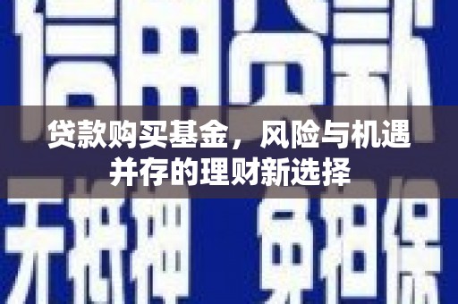 根河贷款购买基金，风险与机遇并存的理财新选择