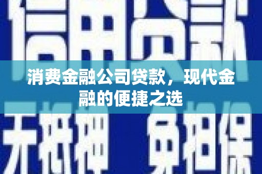 根河消费金融公司贷款，现代金融的便捷之选