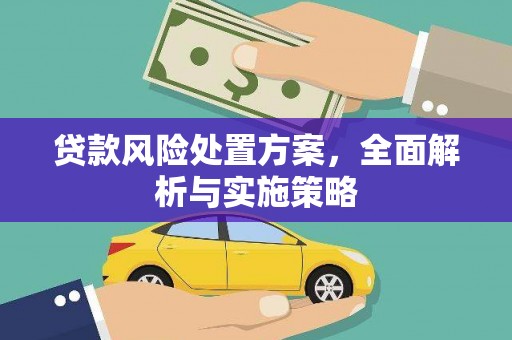 根河贷款风险处置方案，全面解析与实施策略