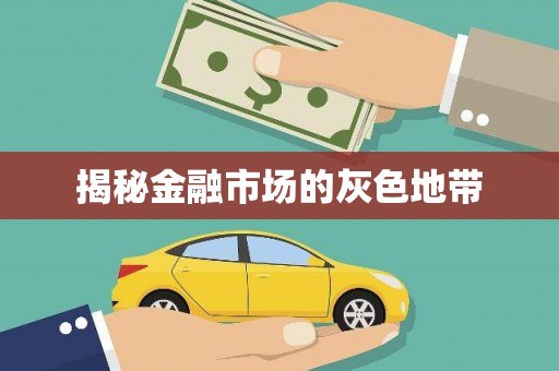 根河揭秘金融市场的灰色地带