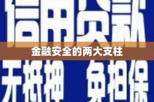 根河金融安全的两大支柱